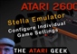 Atari 2600 - Stella Emulator - Save Individual Game Configurations